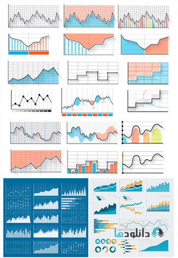 Amazing ShutterStock Diagram And Graph Icons Vector دانلود تصاویر وکتور Amazing ShutterStock Diagram And Graph Icons