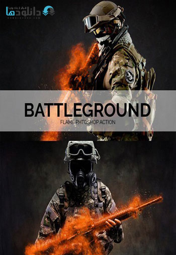 Battleground Flame Phtoshop دانلود اکشن فتوشاپ Battleground Flame Photoshop Action 