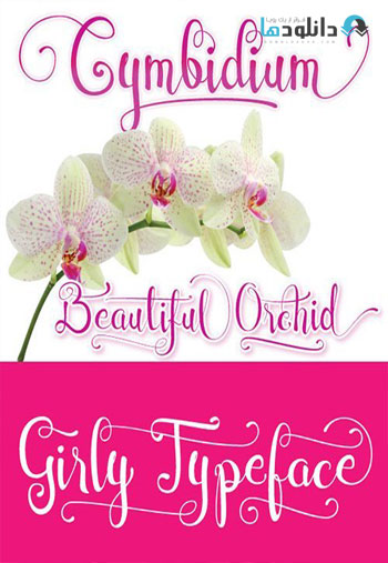 Cymbidium Script دانلود مجموعه فونت انگلیسی Cymbidium Script Font 