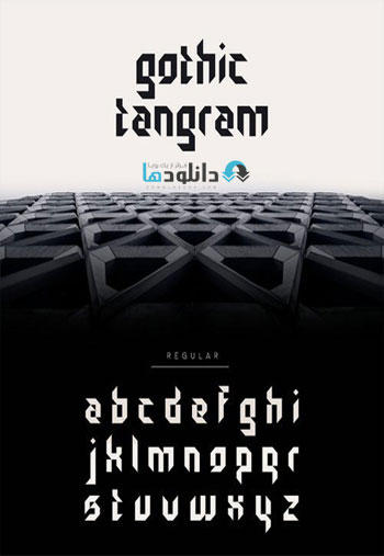 Gothic Tangram Font دانلود مجموعه فونت انگلیسی Gothic Tangram Font Family