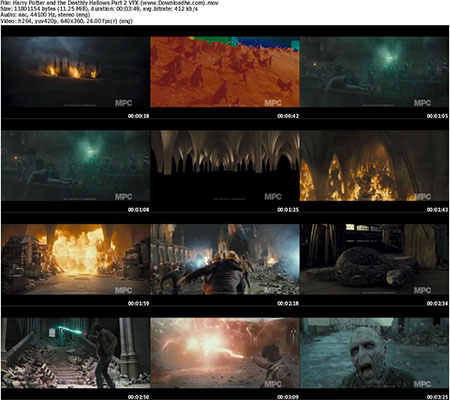 Harry Potter and the Deathly Hallows Part 2 VFX پشت صحنه ی ساخت جلوه های ویژه فیلم و انیمیشن ها فیلم سینمایی Harry Potter and the Deathly Hallows Part 2 