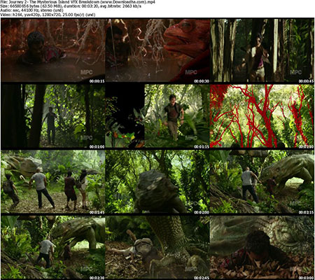 Journey 2 The Mysterious Island VFX Breakdown %28www.Downloadha پشت صحنه ی ساخت جلوه های ویژه فیلم و انیمیشن ها فیلم سینمایی Journey 2: The Mysterious Island 