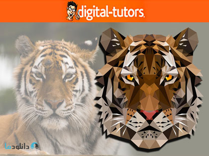 Low Poly Portrait in Illust دانلود آموزش ساخت پرتره مشبک در ایلاستریتر از دیجیتال تتور Digital Tutors Methods for Creating a Low Poly Portrait in Illustrator 