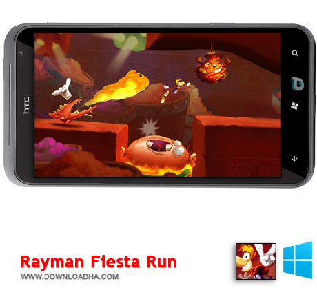 Rayman Fiesta Run 2014 دانلود  بازی Rayman Fiesta Run   ویندوز فون