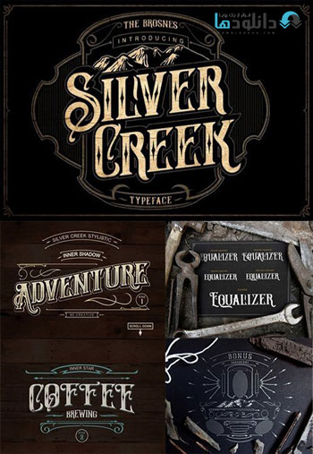 Silver Creek Typeface Font دانلود مجموعه فونت انگلیسی Silver Creek Typeface Font 