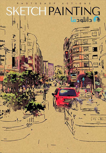 Sketch Painting دانلود اکشن فتوشاپ Sketch Painting Photoshop Action