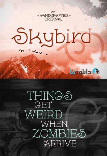 Skybird Font دانلود مجموعه فونت انگلیسی Skybird Font 