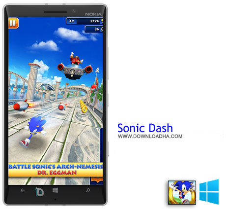 Sonic Dash 2014 دانلود  بازی Sonic Dash   ویندوز فون