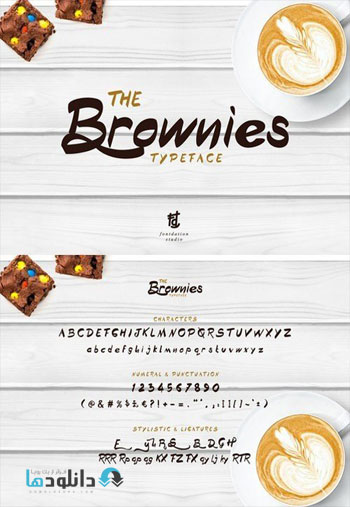 The Brownies Typeface دانلود مجموعه فونت انگلیسی Brownies Font Family 