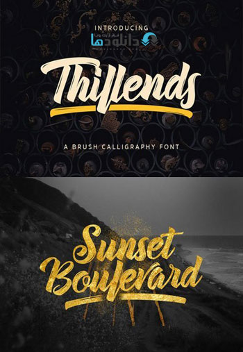 دانلود مجموعه فونت انگلیسی Thillends Font Family