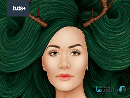 TutsPlus Creative Vector Ha  دانلود ویدیوی آموزش TutsPlus Creative Vector Hair in Illustrator  