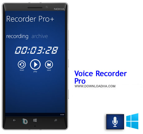 Voice Recorder Pro+ 2014 دانلود  برنامه Voice Recorder Pro   ویندوز فون