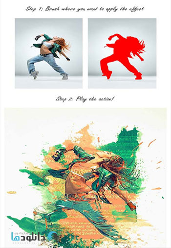 color splash دانلود 2 اکشن فتوشاپ GraphicRiver Nimbuz And Splash Photoshop Action 