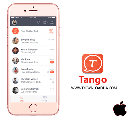 tango نرم افزار تانگو Tango v3.21 آیفون