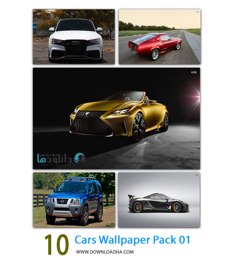 10 Cars Wallpaper Pack 01 Cover%28Downloadha.com%29 دانلود مجموعه 10 والپیپر با موضوع ماشین