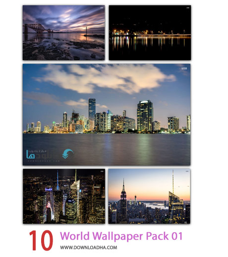 10 World Wallpaper Pack 01 Cover%28Downloadha.com%29 دانلود مجموعه 10 والپیپر از شهرهای زیبا