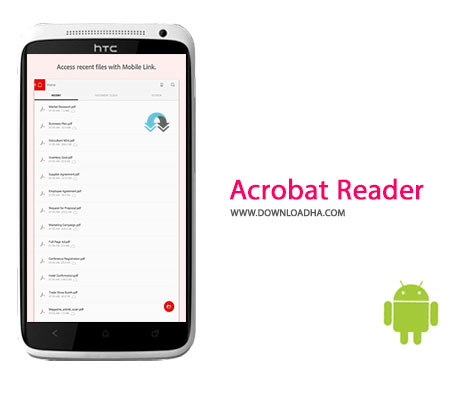 Adobe Acrobat Reader Cover%28Downloadha.com%29 دانلود نرم افزار ادوب اکروبات Adobe Acrobat Reader v15.2.1 برای اندروید