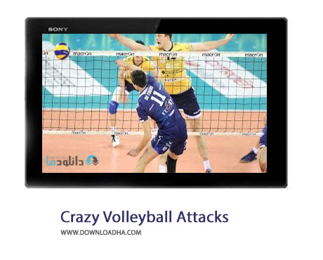 Crazy Volleyball Attacks Cover%28Downloadha.com%29 دانلود کلیپ برترین آبشارهای والیبال