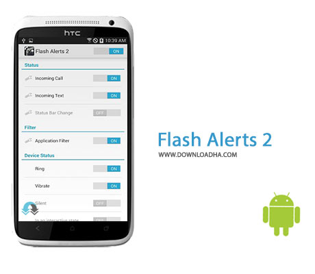 Flash Alerts 2 Cover%28Downloadha.com%29 دانلود نرم افزار مدیریت فلش گوشی های اندروید Flash Alerts 2 v2.1.4 برای اندروید