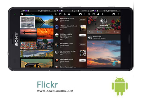 Flickr Cover%28Downloadha.com%29 دانلود نرم افزار فلیکر Flickr v4.0.4 برای اندروید