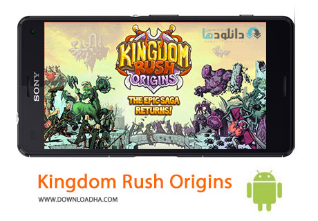 Kingdom Rush Origins Cover%28Downloadha.com%29 دانلود بازی استراتژیک و مهیج پادشاهی راش Kingdom Rush Origins v1.4.1 برای اندروید