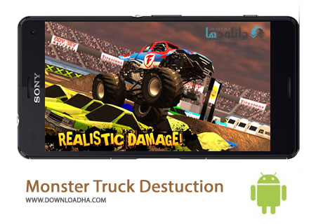 Monster Truck Destuction Cover%28Downloadha.com%29 دانلود بازی زیبای کامیون رانی Monster Truck Destruction v2.56 برای اندروید