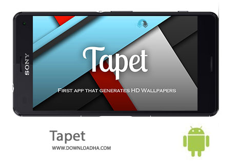 Tapet Cover%28Downloadha.com%29 دانلود نرم افزار ایجاد خودکار تصاویر پس زمینه Tapet v4.53 برای اندروید