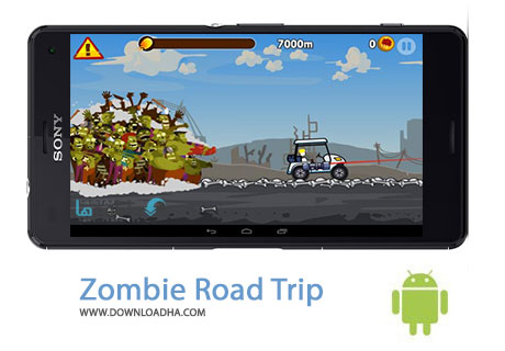 Zombie Road Trip Cover%28Downloadha.com%29 دانلود بازی مهیج سفر به جاده زامبی ها Zombie Road Trip v1.1.3 برای اندروید