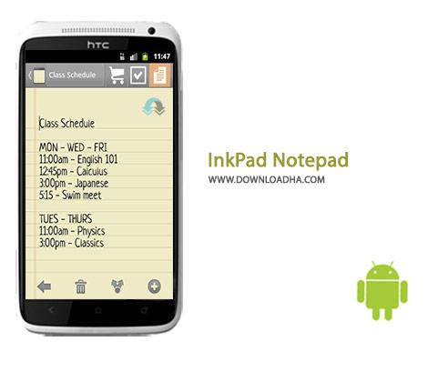 InkPad Notepad Cover%28Downloadha.com%29 دانلود نرم افزار یادداشت برداری آسان InkPad Notepad 4.0.11 برای اندروید