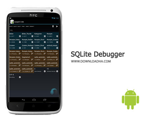 SQLite Debugger Cover(Downloadha.com) دانلود نرم افزار اشکال یابی پایگاه داده SQLite Debugger 1.6.17 برای اندروید