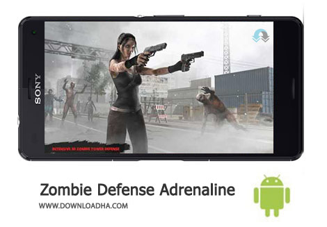 Zombie Defense Adrenaline Cover%28Downloadha.com%29 دانلود بازی اکشن و زیبای دفاع در برابر زامبی ها Zombie Defense Adrenaline 2.5 برای اندروید