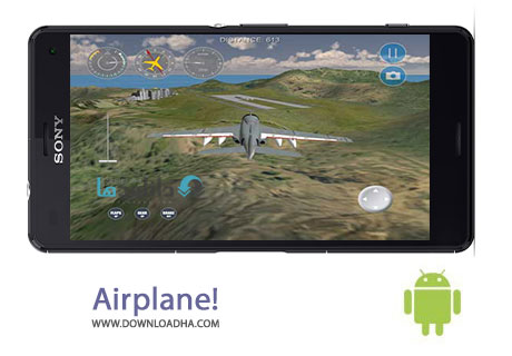 Airplane Cover%28Downloadha.com%29 دانلود بازی جدید و زیبای شبیه سازی هواپیما Airplane! 2 v1.4 برای اندروید