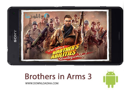 Brothers in Arms 3 Cover%28Downloadha.com%29 دانلود بازی اکشن و مهیج برادران در جنگ در جنگ Brothers in Arms 3 v1.3.1f برای اندروید