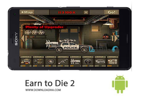 Earn to Die 2 Cover%28Downloadha.com%29 دانلود بازی اکشن و زیبای نبرد با زامبی ها Earn to Die 2 v1.0.45 برای اندروید