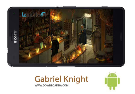 Gabriel Knight Cover%28Downloadha.com%29 دانلود بازی جدید و ماجرایی شوالیه گابریل Gabriel Knight Sins of Fathers v1.50 برای اندروید