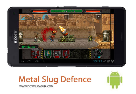 Metal Slug Defence Cover%28Downloadha.com%29 دانلود بازی مهیج و زیبای متال اسلاگ دیفنس Metal Slug Defense v1.28 برای اندروید