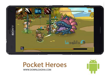 Pocket Heroes Cover%28Downloadha.com%29 دانلود بازی اکشن و زیبای Pocket Heroes v1.2.1 برای اندروید