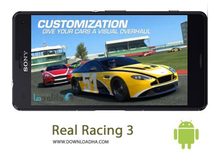 Real Racing 3 Cover%28Downloadha.com%29 دانلود بازی مهیج و زیبای مسابقه واقعی Real Racing 3 v3.5.2 برای اندروید