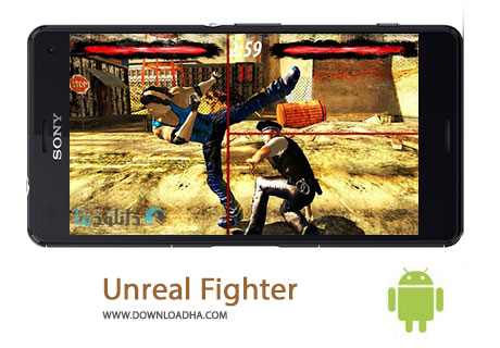 Unreal Fighter Cover%28Downloadha.com%29 دانلود بازی اکشن و زیبای مبارز غیر واقعی Unreal Fighter v1.015f برای اندروید