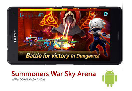 Summoners War Sky Arena Cover%28Downloadha.com%29 دانلود بازی استراتژی ماموران جنگ Summoners War Sky Arena v1.6.1 برای اندروید