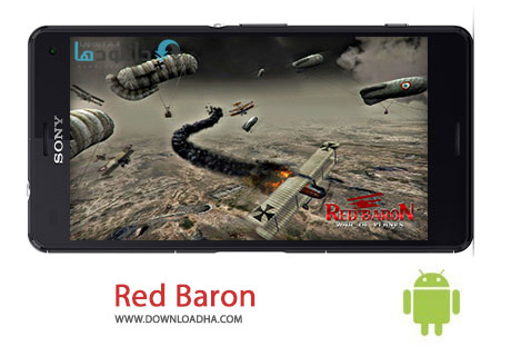 Red Baron Cover%28Downloadha.com%29 دانلود بازی نبرد هواپیماها Red Baron War of Planes v2.08.3 برای اندروید