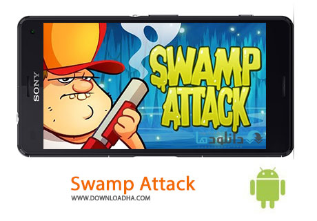 Swamp Attack Cover%28Downloadha.com%29 دانلود بازی حمله مرداب Swamp Attack v1.9.0 برای اندروید