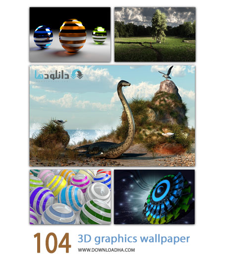 104 3D graphics wallpaper Cover%28Downloadha.com%29 دانلود مجموعه 104 والپیپر سه بعدی و دیدنی