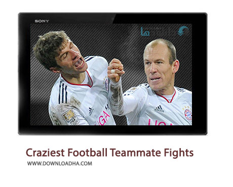 Craziest Football Teammate Fights Cover%28Downloadha.com%29 دانلود کلیپ درگیری های جالب میان بازیکنان هم تیمی