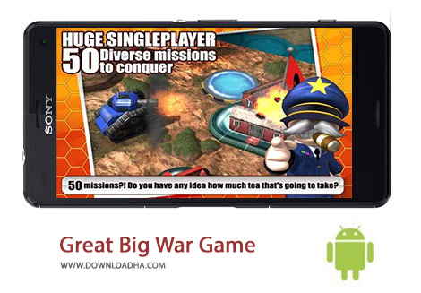 Great Big War Game Cover%28Downloadha.com%29 دانلود بازی اکشن و استراتژیک Great Big War Game 1.5.3 برای اندروید