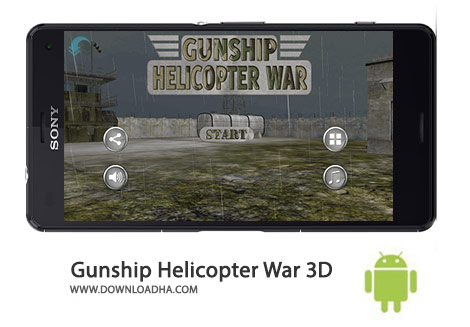 Gunship Helicopter War 3D Cover%28Downloadha.com%29 دانلود بازی اکشن و زیبای GUNSHIP BATTLE Helicopter 3D 2.0.4 برای اندروید