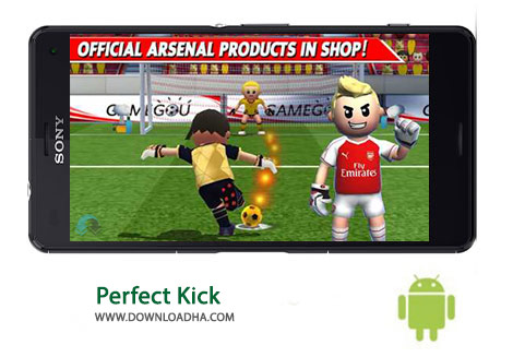 Perfect Kick Cover%28Downloadha.com%29 دانلود بازی زیبای ضربه پنالتی Perfect Kick 1.9.3 برای اندروید