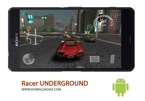 Racer UNDERGROUND Cover%28Downloadha.com%29 دانلود بازی زیبای اتومبیل رانی Racer UNDERGROUND 1.25 برای اندروید