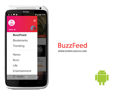 BuzzFeed Cover%28Downloadha.com%29 دانلود نرم افزار دریافت آخرین اخبار BuzzFeed News 1.0.2 برای اندروید