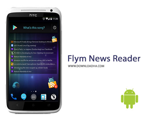 Flym News Reader Cover%28Downloadha.com%29 دانلود نرم افزار مشاهده اخبار Flym News Reader 1.9.0 برای اندروید